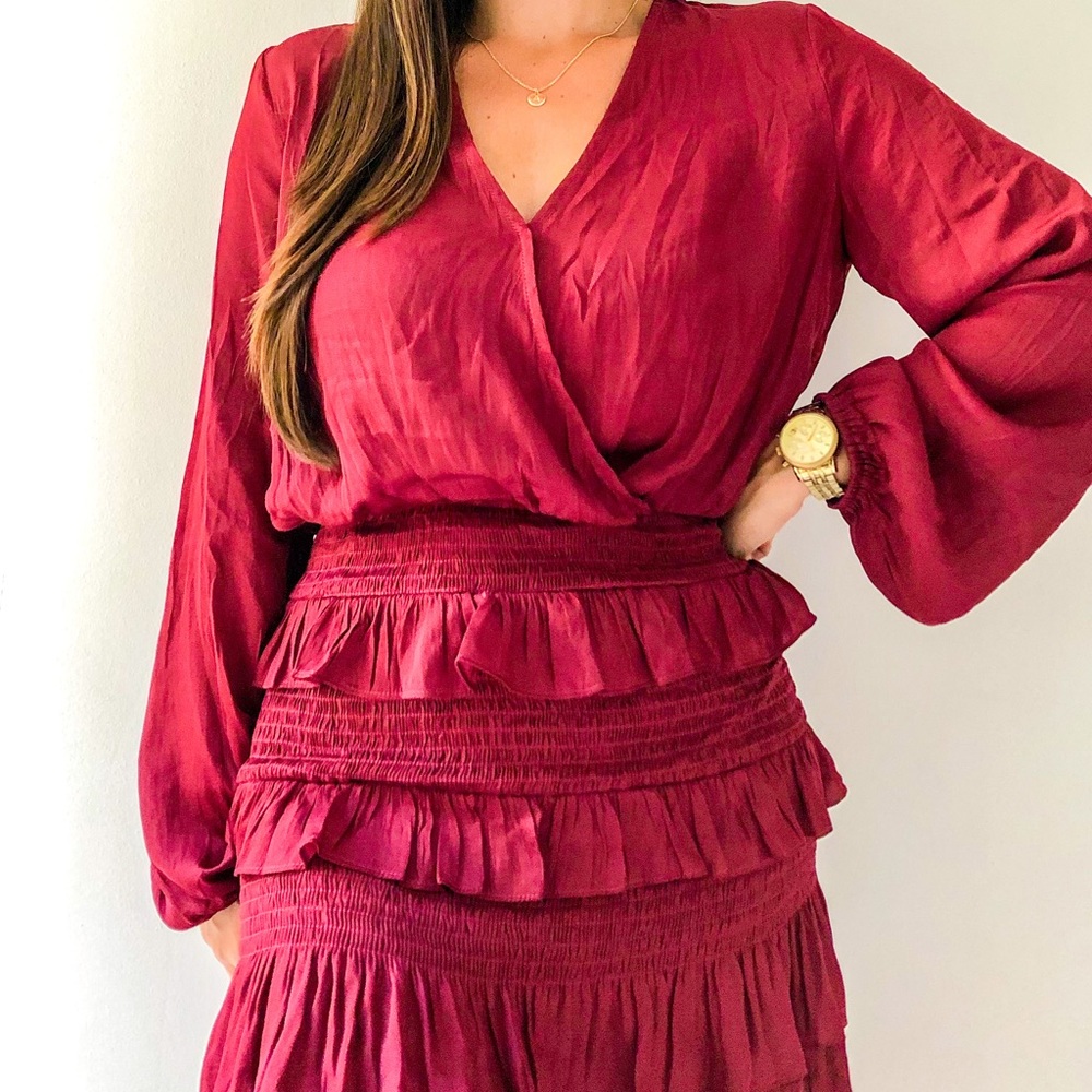 Cranberry Long Sleeve Dress